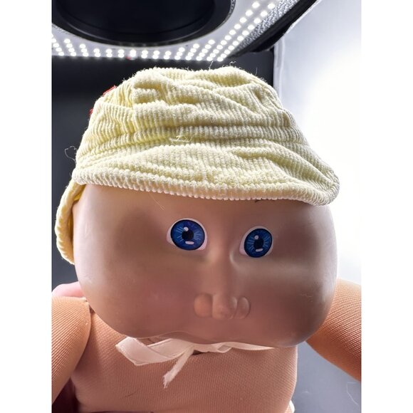 Cabbage Patch Kids Preemie Yellow Corduroy Sailboat Coleco Anchor Hat  Vtg 1984 - Picture 3 of 8